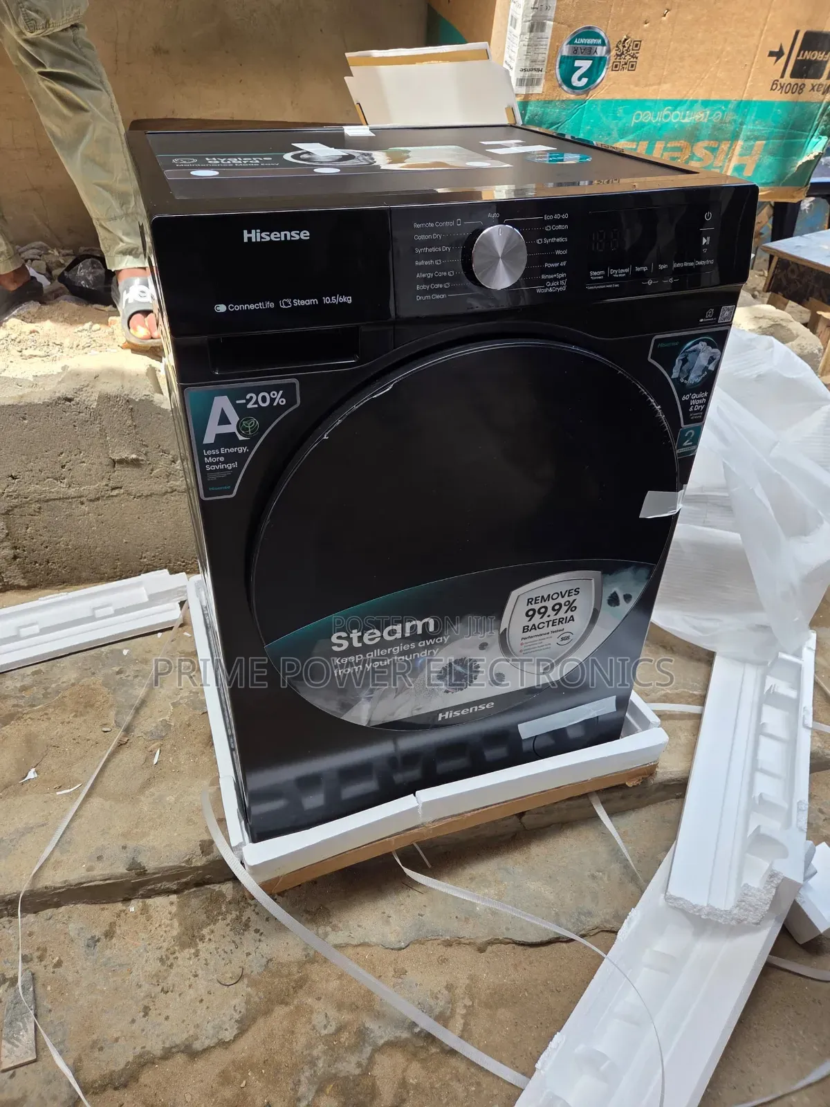 Hisense 12KG Automatic Wash Dry Machine – Premium Quality