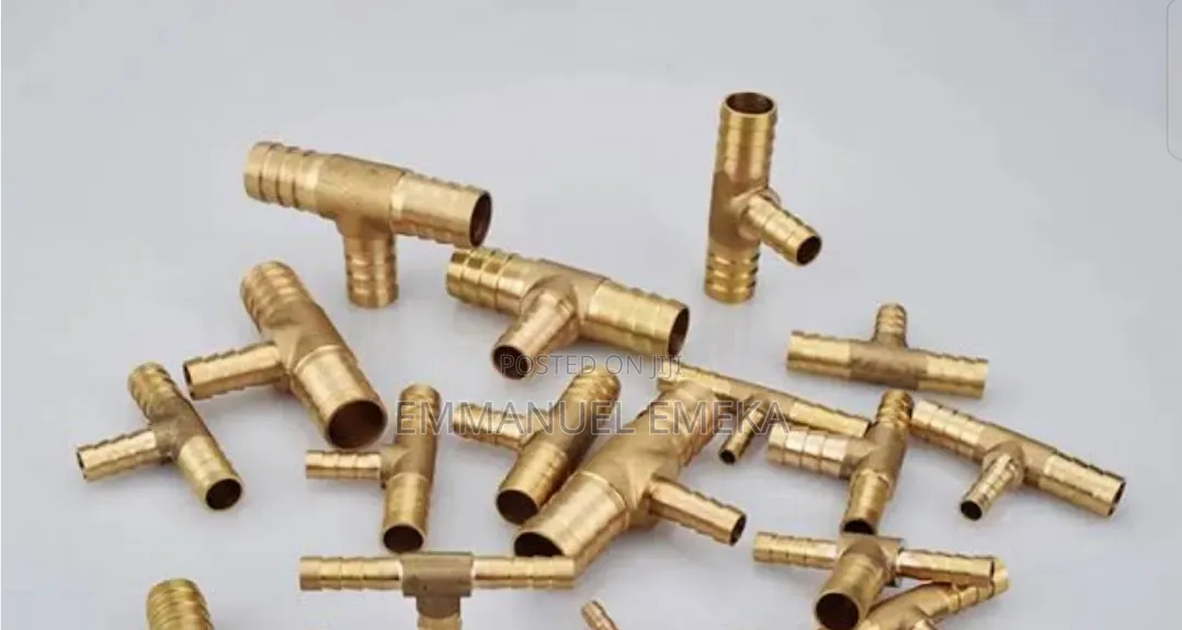 8mm Brass 3-Way Tee Hose