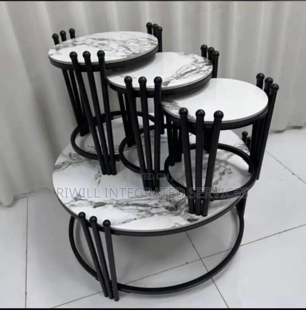 Center Table With Three Sides Stool