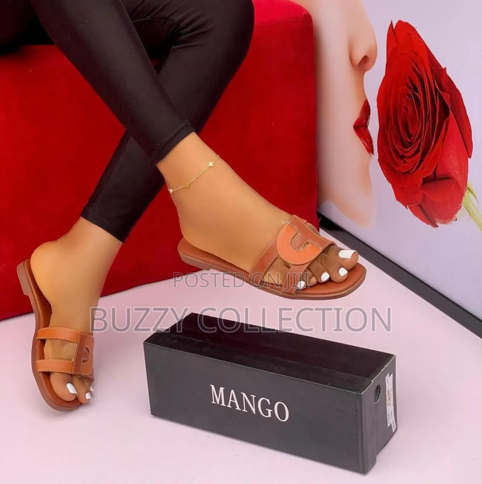 High Quality Stylish Mango Flat Slippers