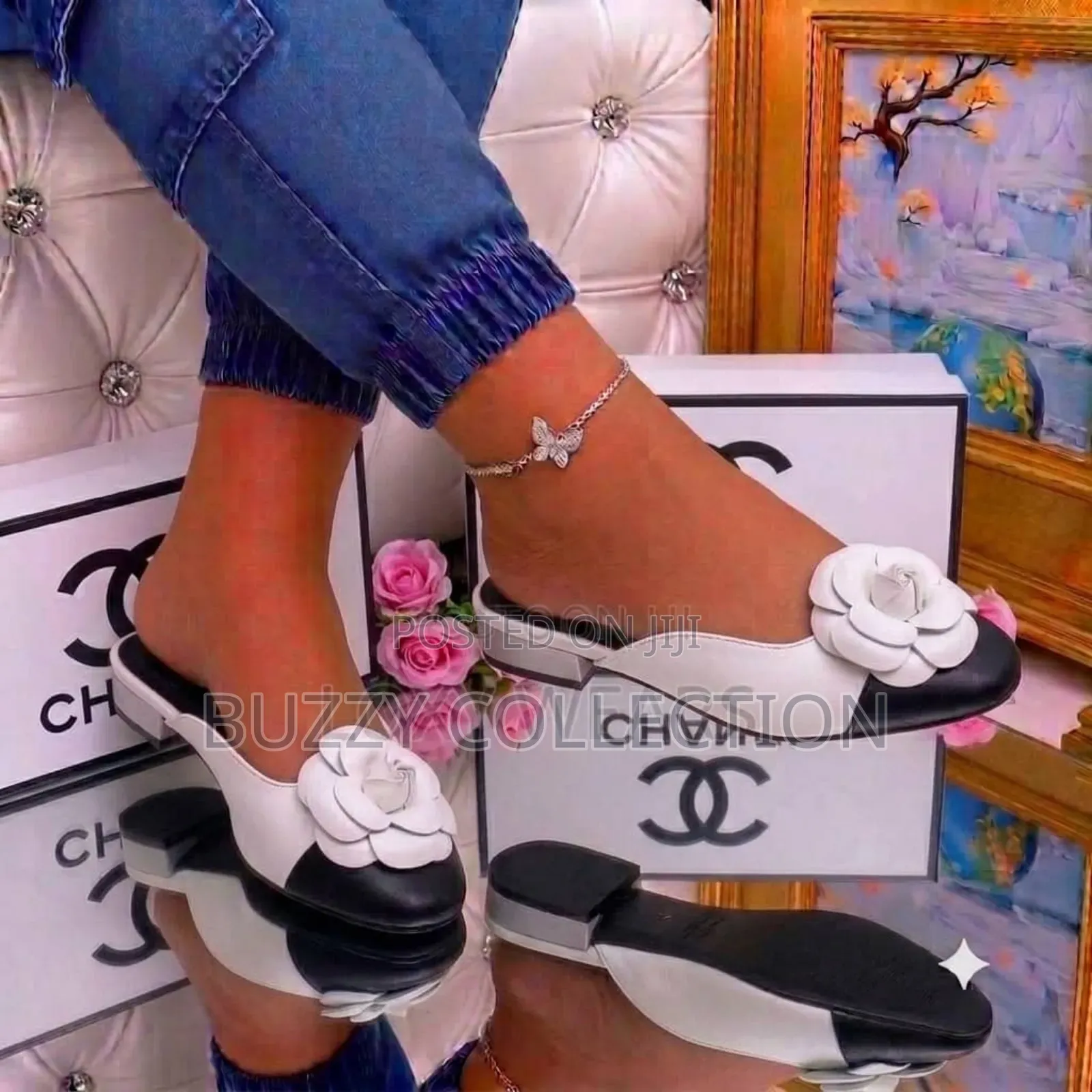 Stylish High Quality Chanel Half Shoe