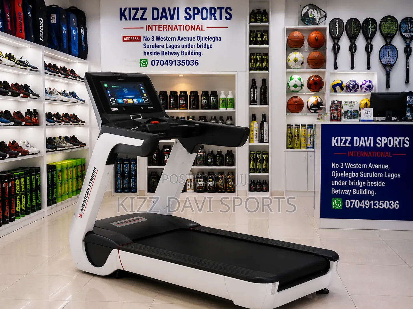 American Fitness Commercial 8 HP Treadmill Very Good Quality