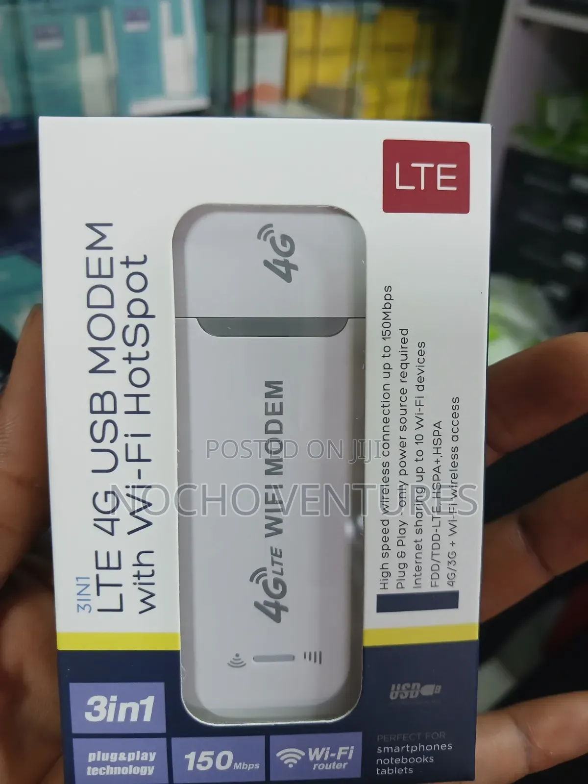 LTE 4G USB 3 in 1 Modem With Mifi Hotspot