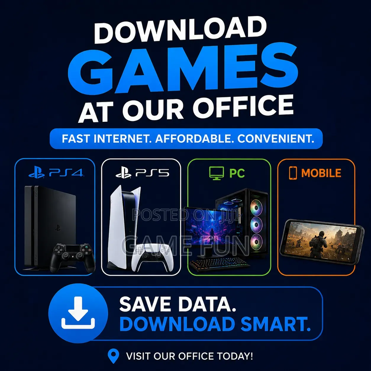 Download Games From the Internet at Our Office PS5 PS4 PC Mobile Xbox