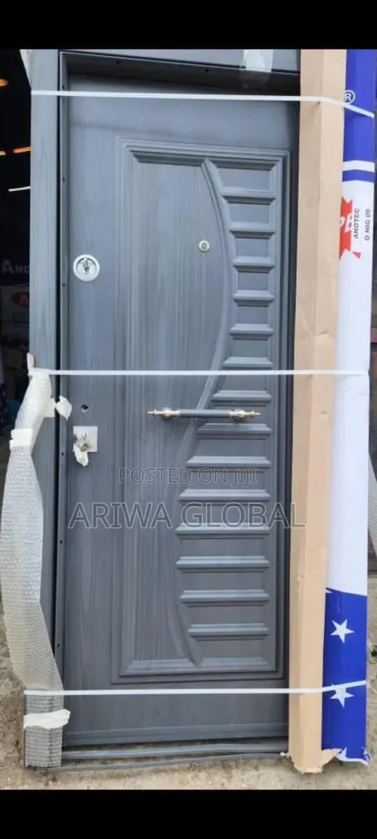 Full Metal Grey Colour Quality Standard Security Door