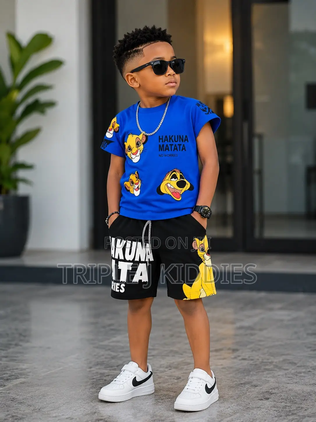 Boys Round Neck and Shorts