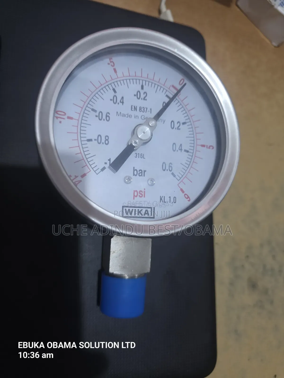 Pressure Gauge -1-0,6bar 4inches