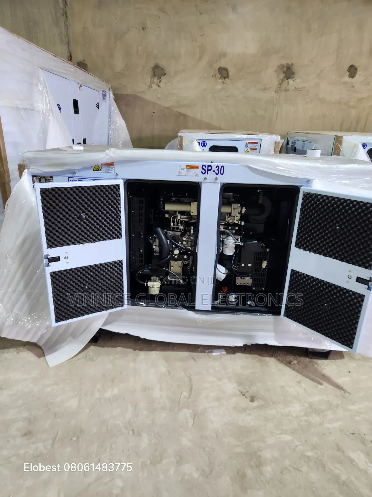 Brand New 30kva Perkins Diesel Soundproof Generator 100% Pure Copper