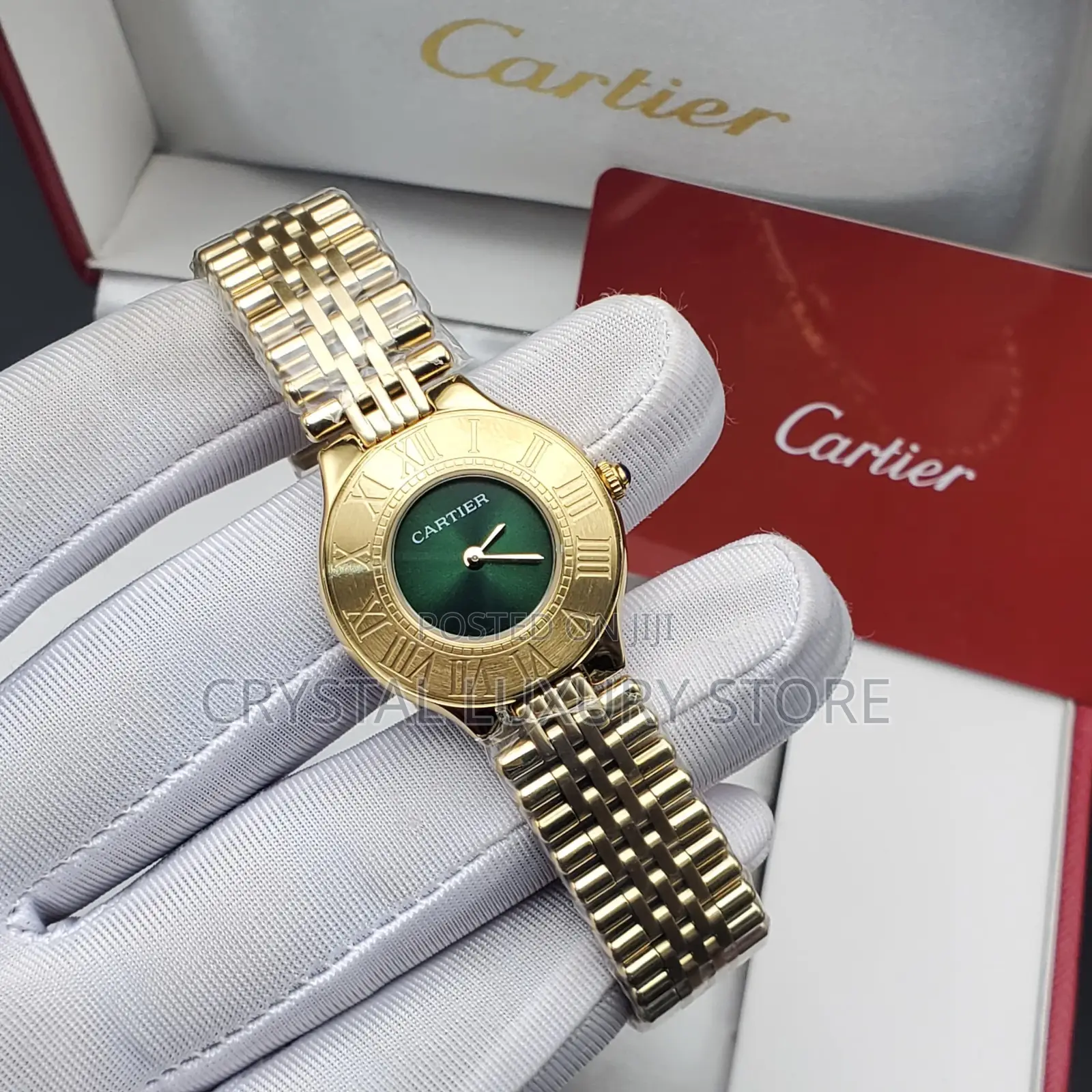 Cartier Quality Luxury Ladies Chain Strap Wristwatch