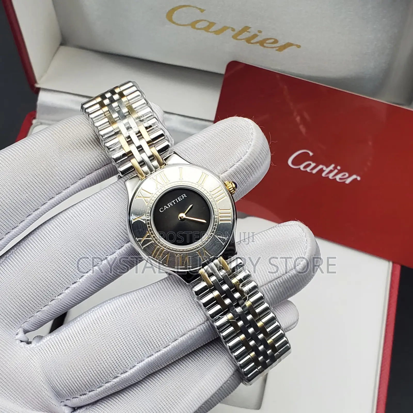 Cartier Quality Luxury Ladies Chain Strap Wristwatch