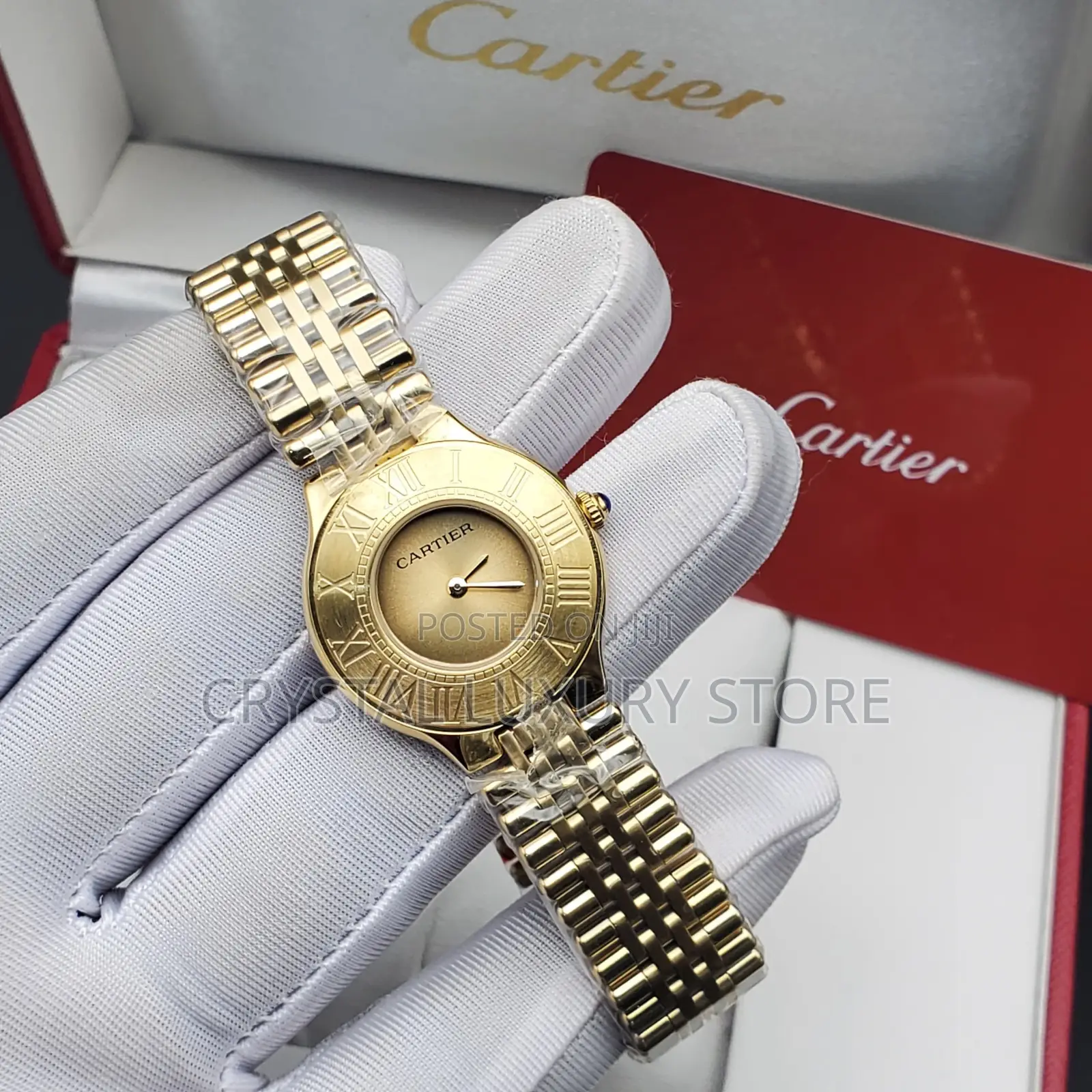 Cartier Quality Luxury Ladies Chain Strap Wristwatch