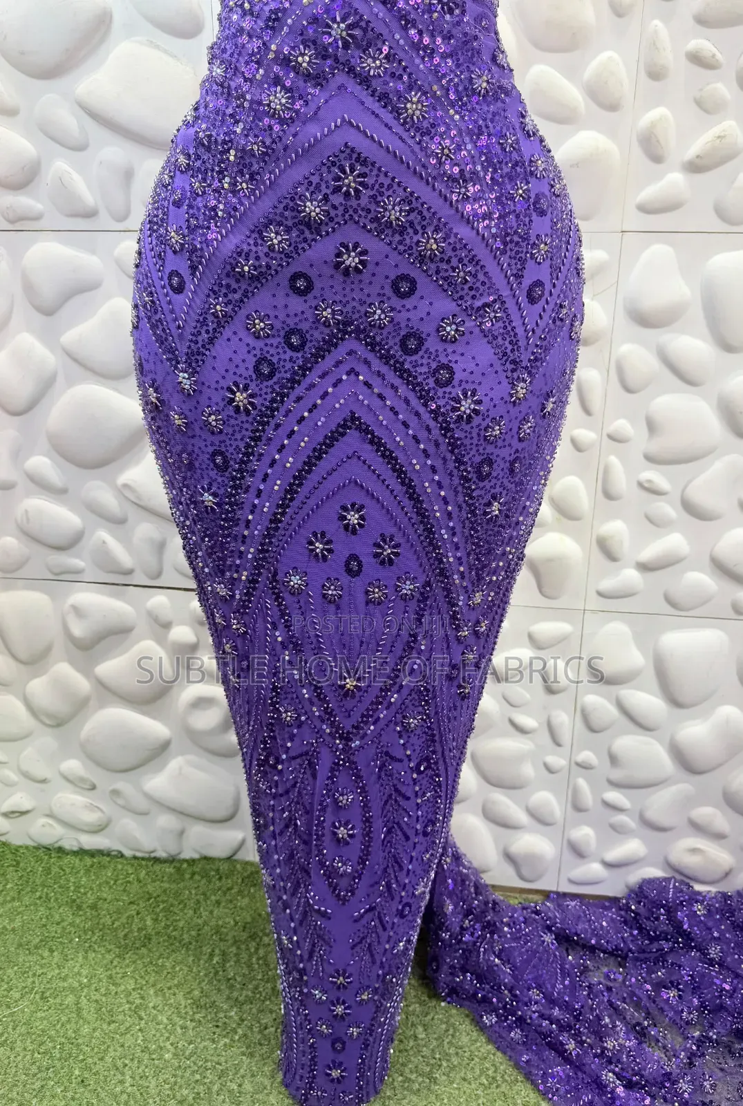 Quality Full Beaded Lace in Blue, Gold, Green, Red, Peach for Asoebi
