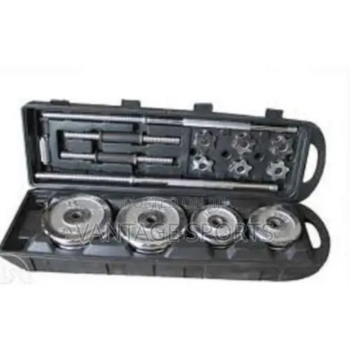 50KG Boxed Chrome Dumbbell Set – Complete Weight Training Set