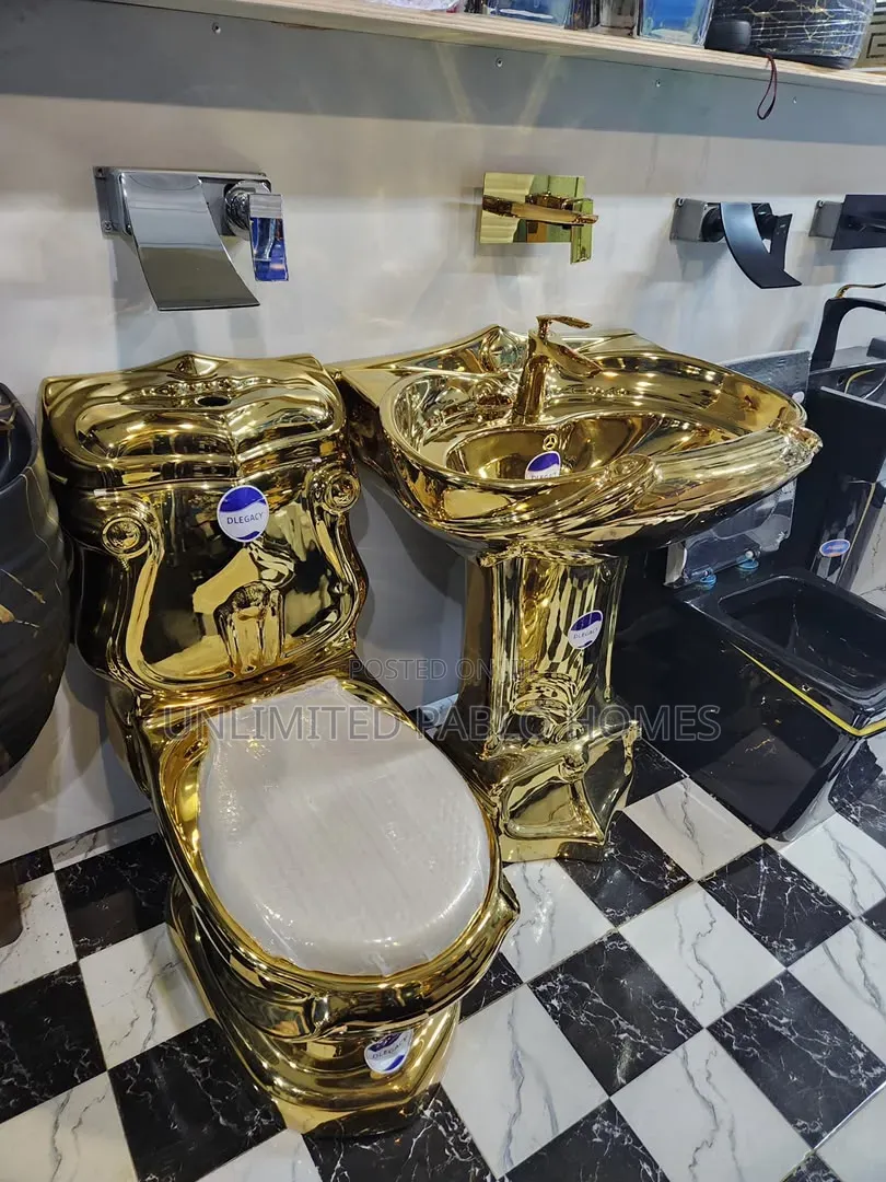 Executive Gold Master Water Closet With Basin