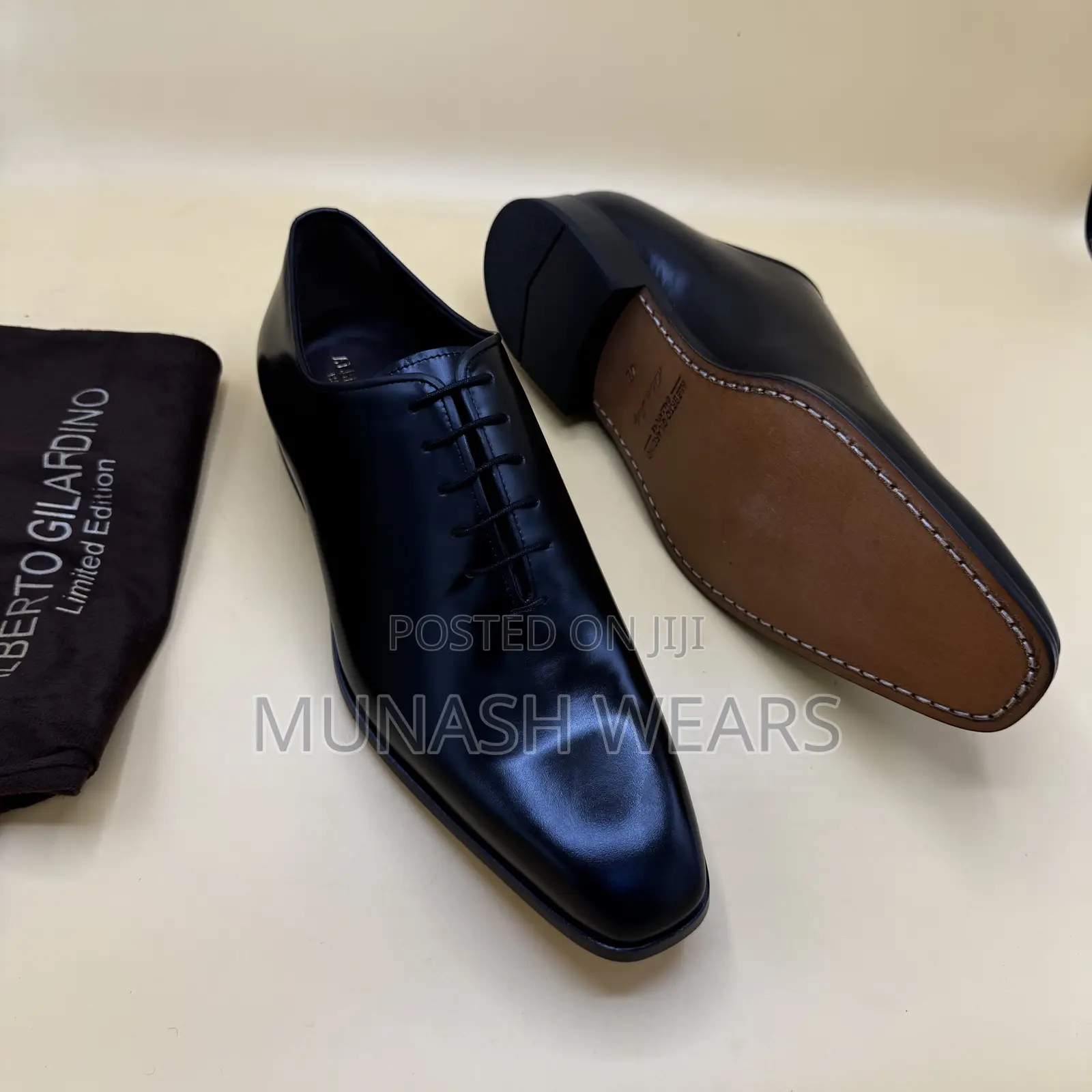 Italian Alberto Laceup Leather Shoes 40-46