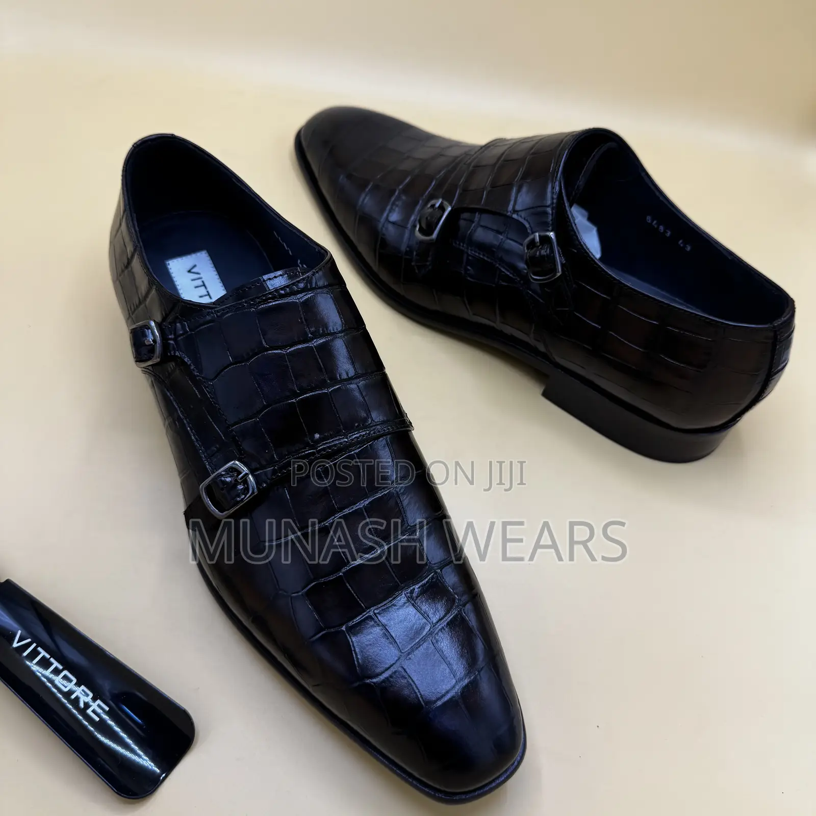 Original Italian Vittore Side Buckle Shoes 40-46