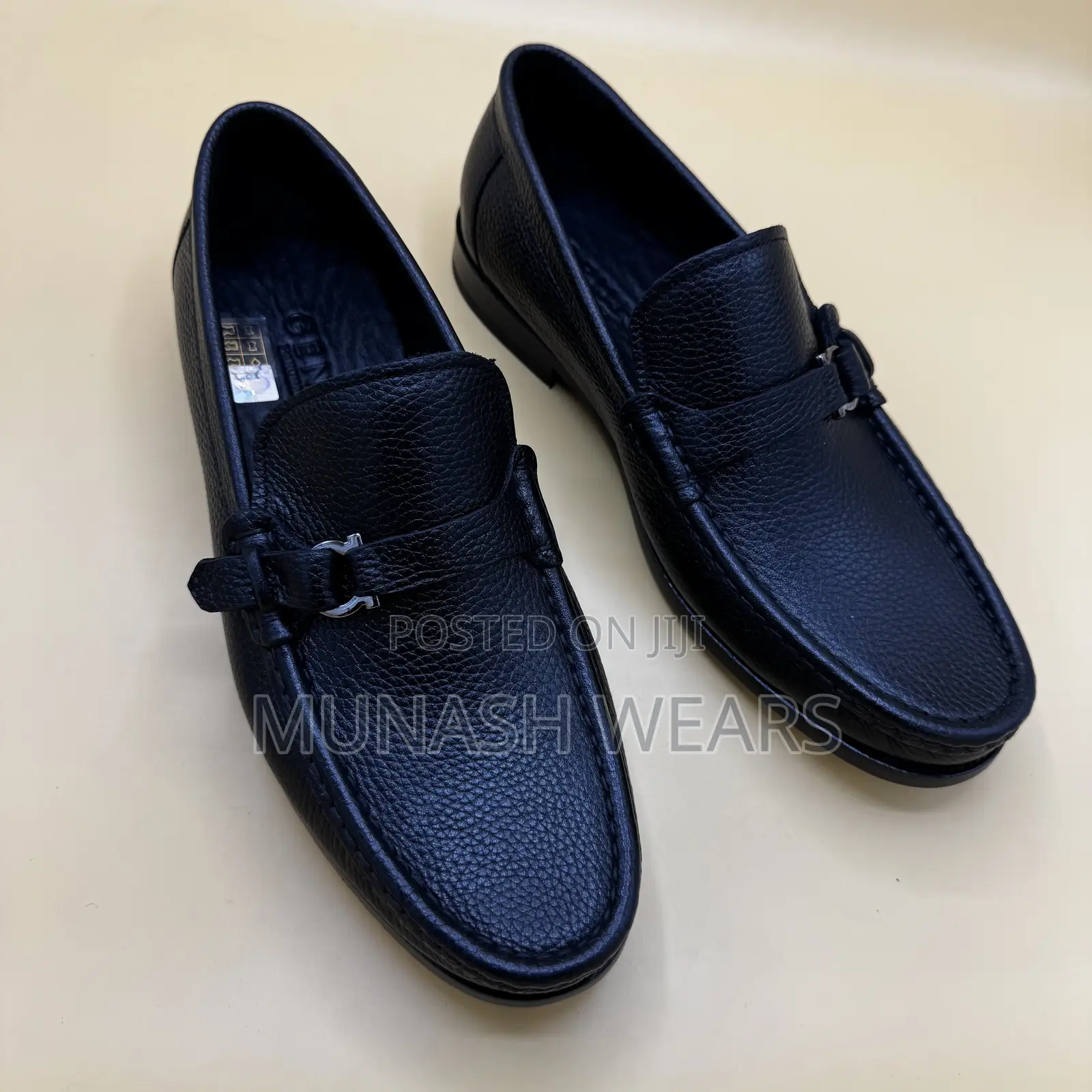 Italian Cross Belt Side Buckle Genio Leather Shoe 40-46