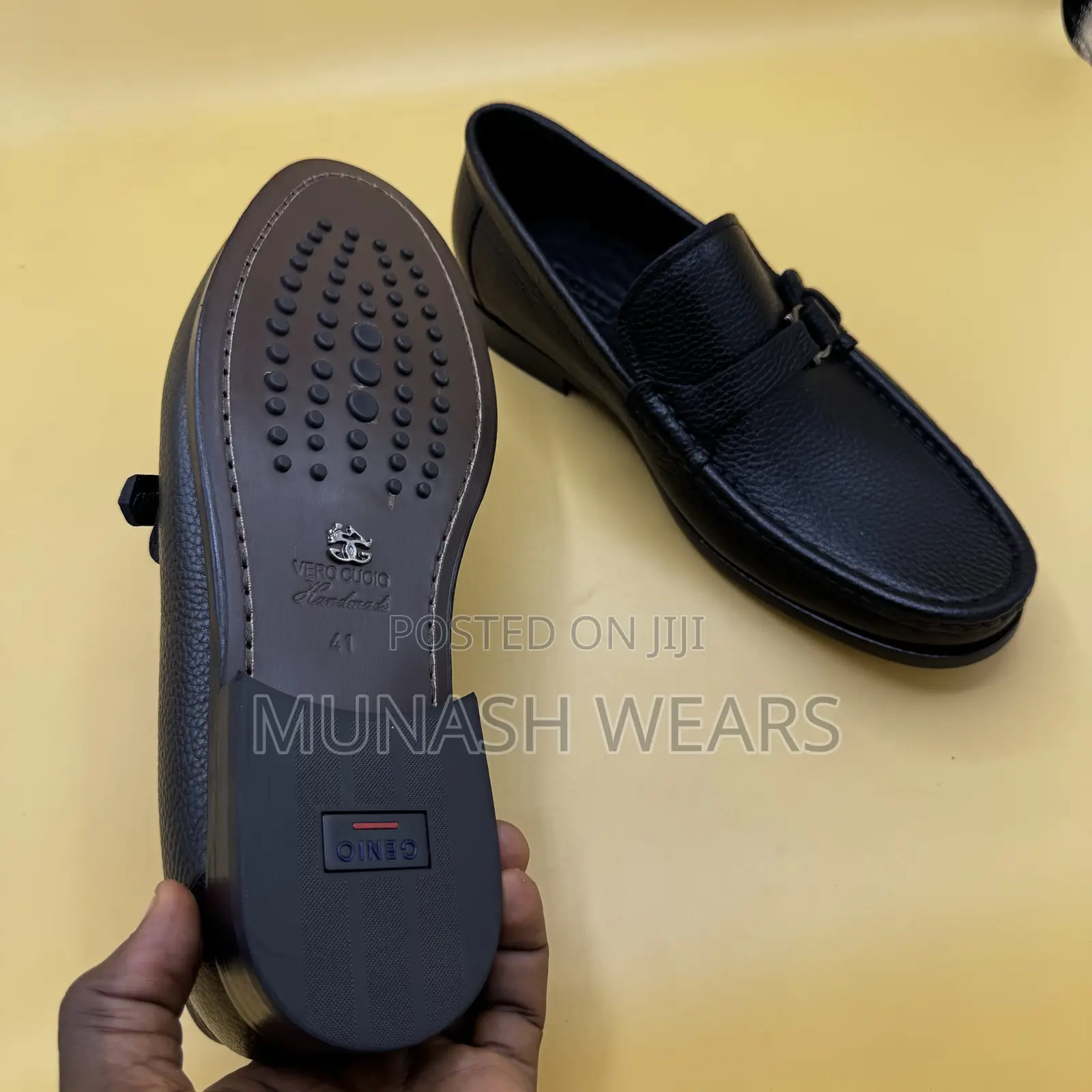 Italian Cross Belt Side Buckle Genio Leather Shoe 40-46