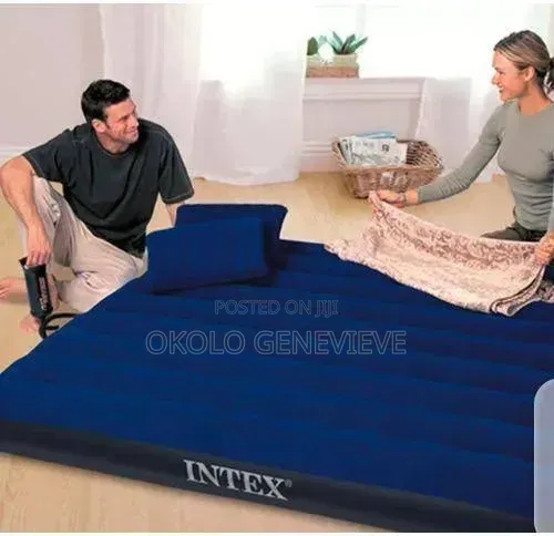 Intex Standard 2 Person Airbed With 2 Pillows and Pump