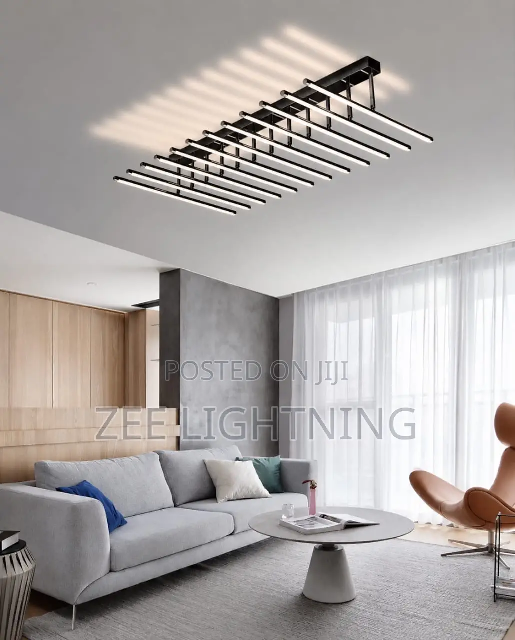 New Modern LED Math Line Design Ceiling Flush (12 Hands)