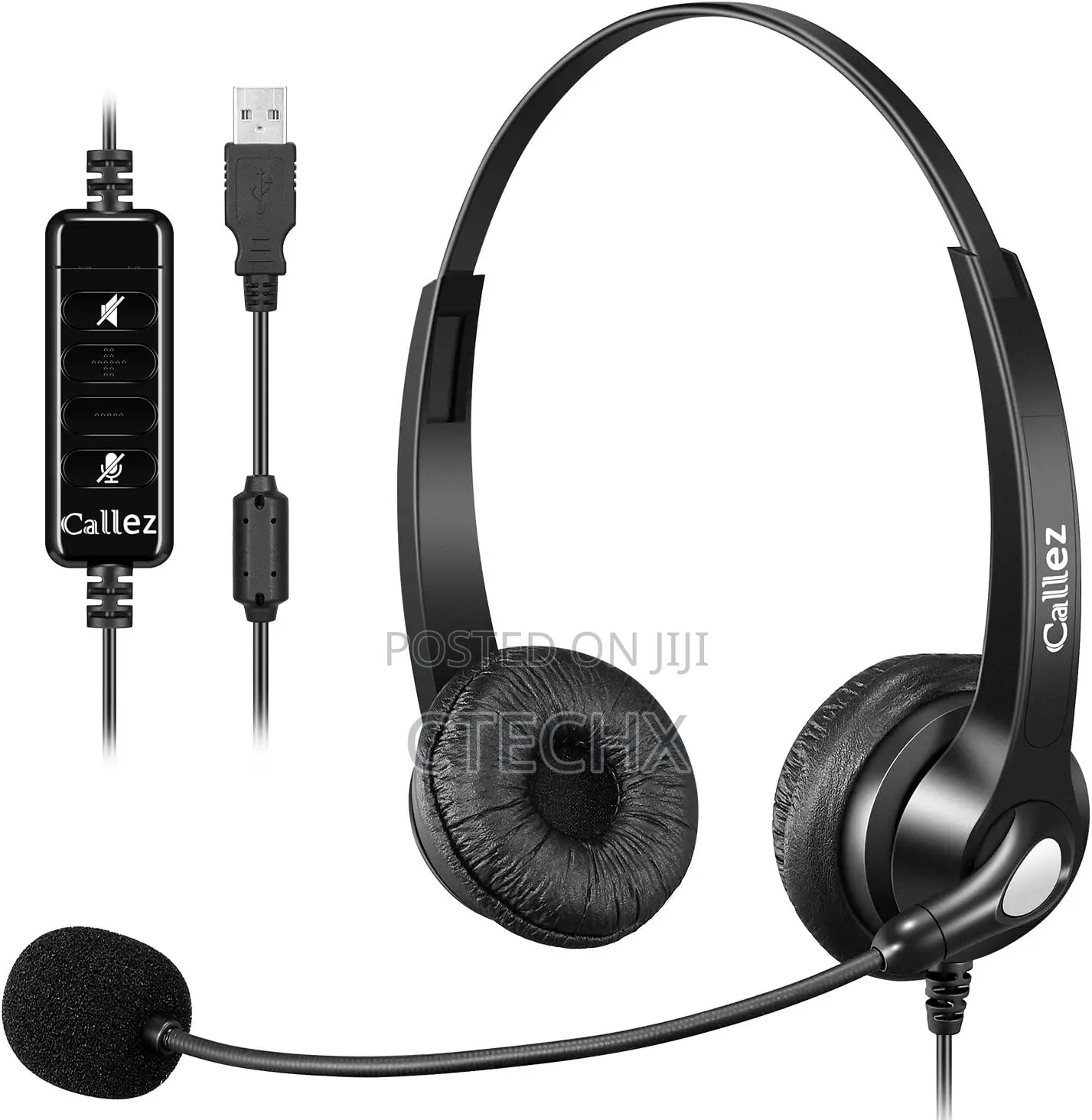 Callez USB Headset With Mic Noise Cancelling Audio Controls for PC