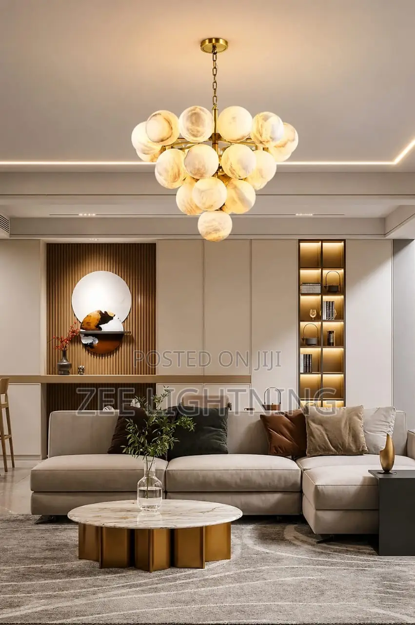 Modern Luxury Marble Glass Chandelier (By 25glass Size 800mm)