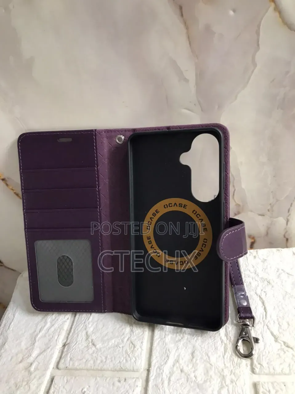 Samsung Galaxy S26+ (2026) Case, PU Leather Wallet, Dark Purple