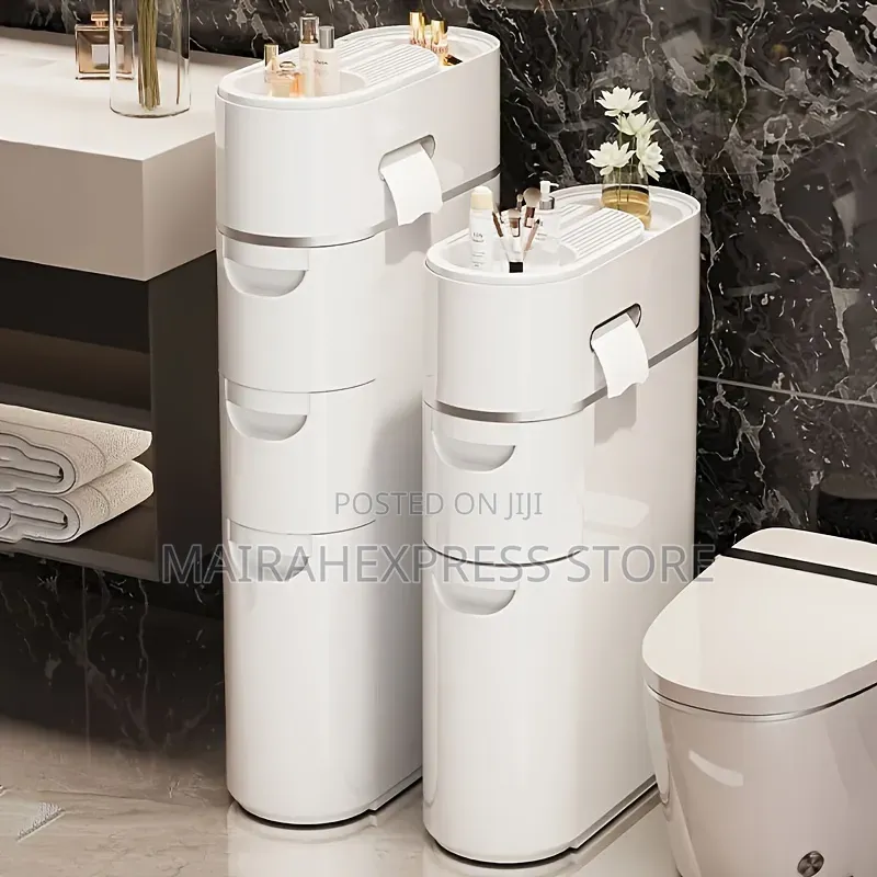 Slim Bathroom Storagewith Wheels Atm