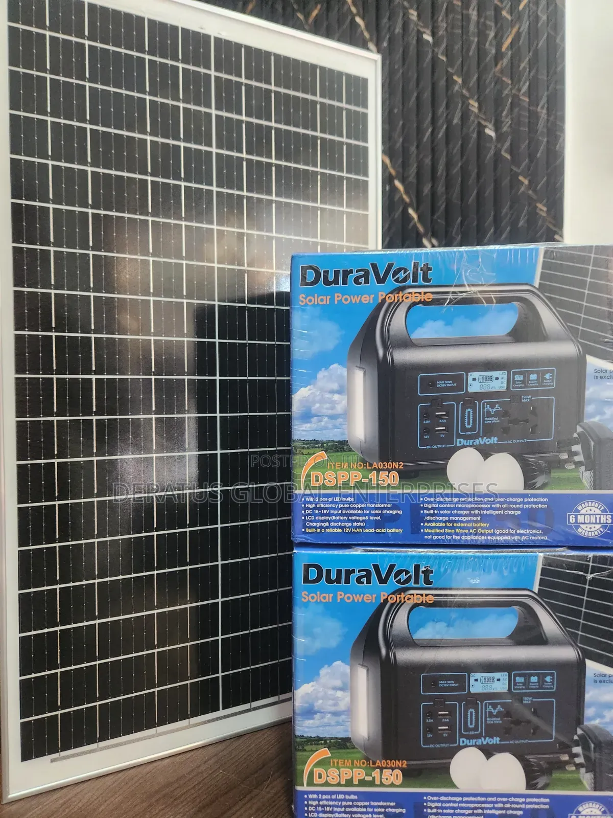 Duravolt Solar Power Station 150W _ Complete Set