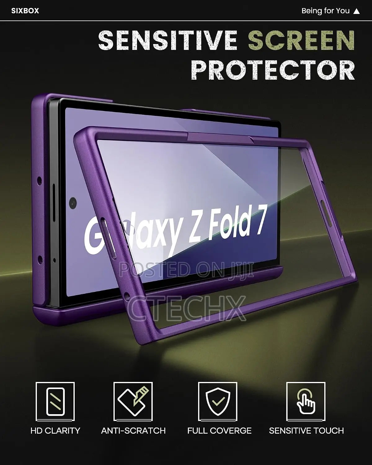 Samsung Galaxy Z Fold 7 Case With Hinge Protection Screen Protector