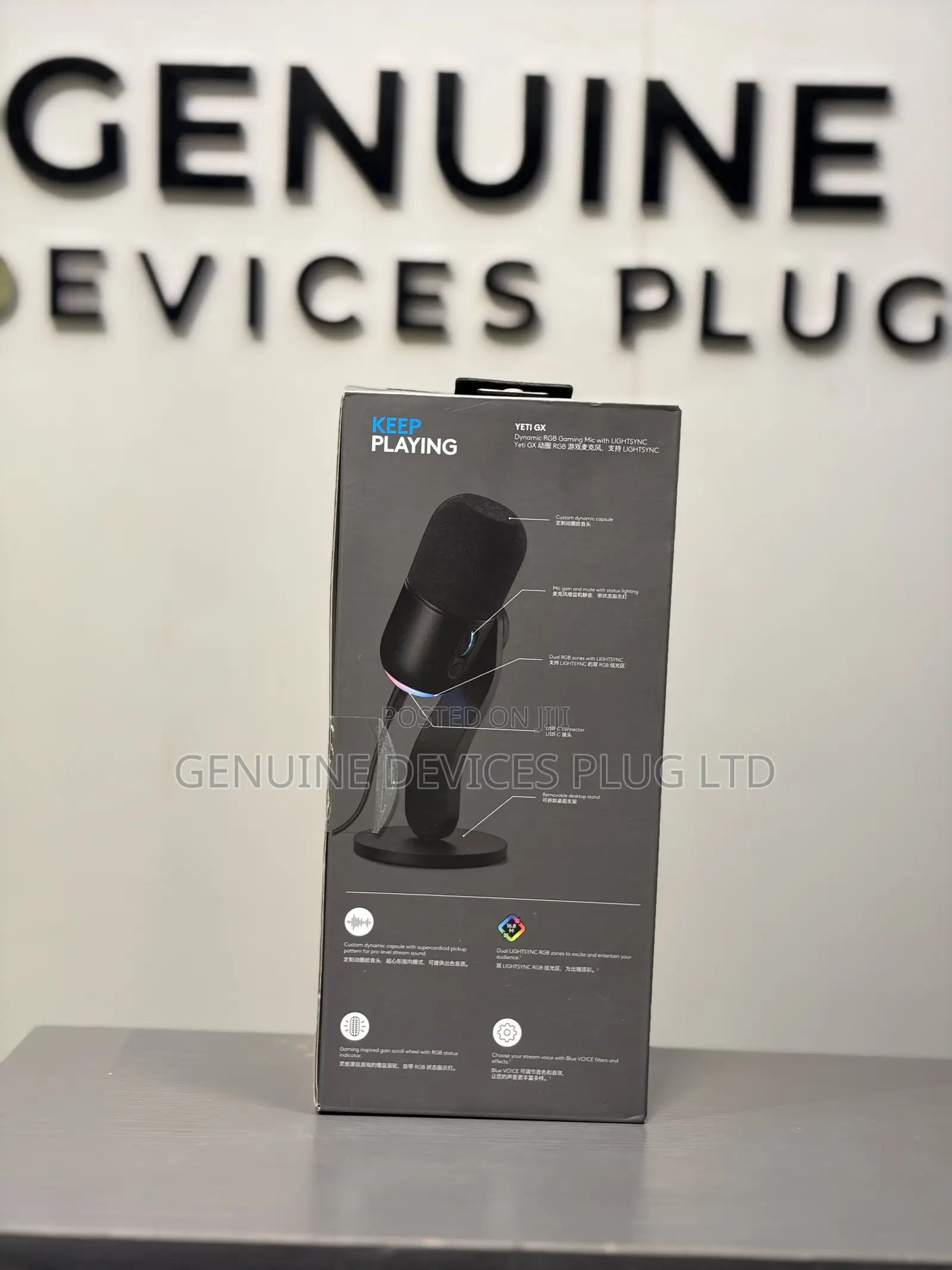 Logitech G Yeti Gx Dynamic RGB Gaming Microphone With USB-C