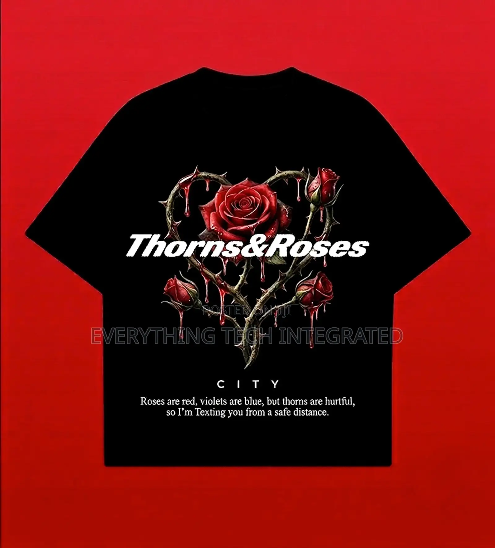 Thorns Roses Quality T-Shirt