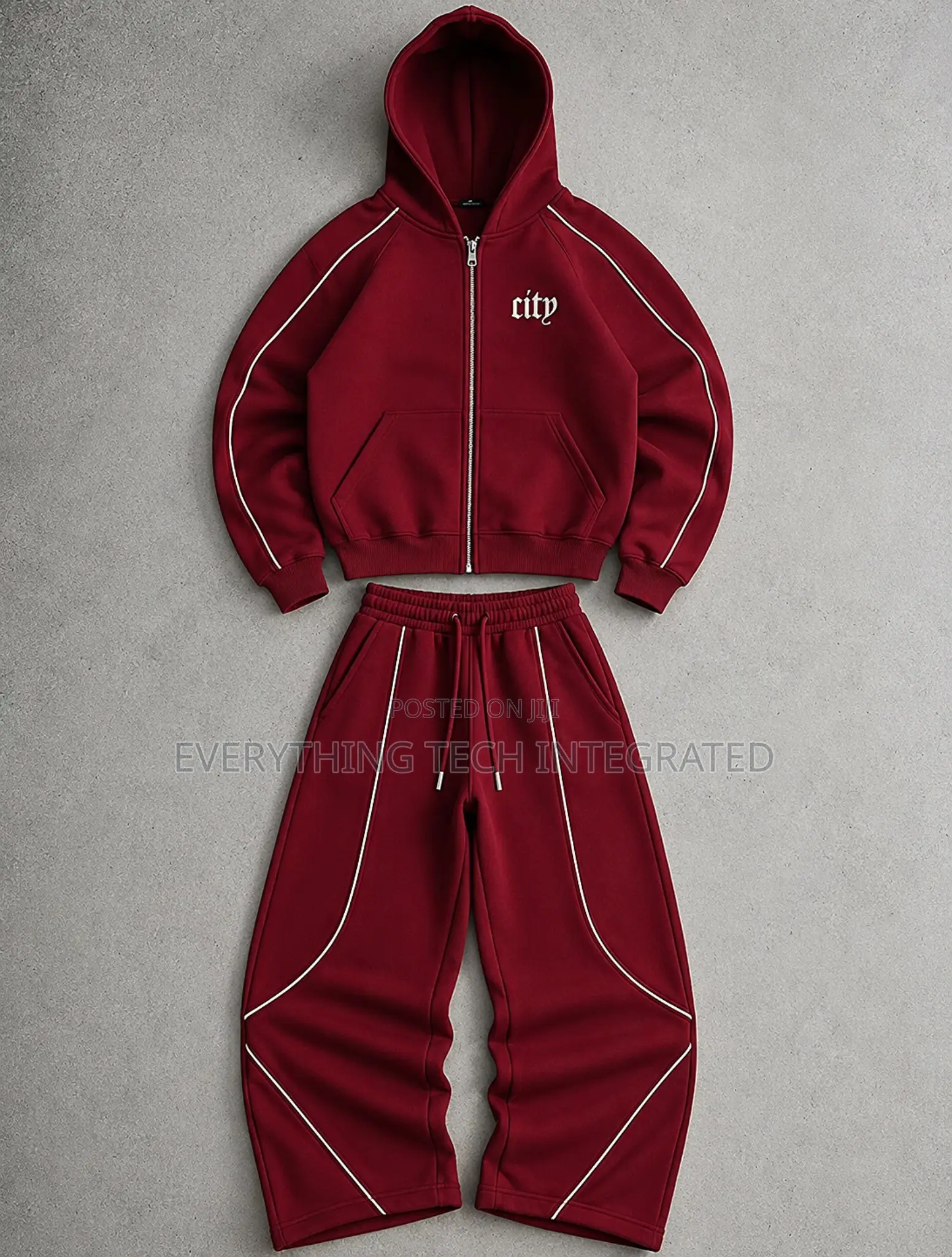 City Stripe Quality Hoodie and Joggers Pant