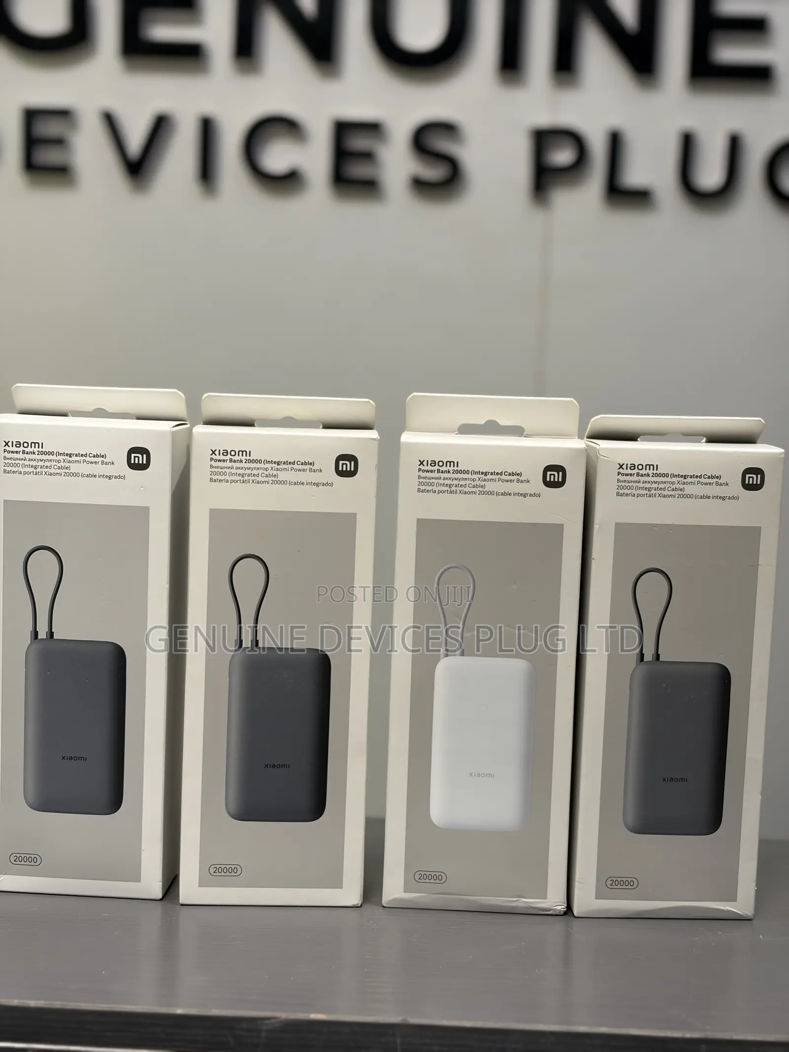 Xiaomi Compact Power Bank With Built-in-Cable 20000 mAh