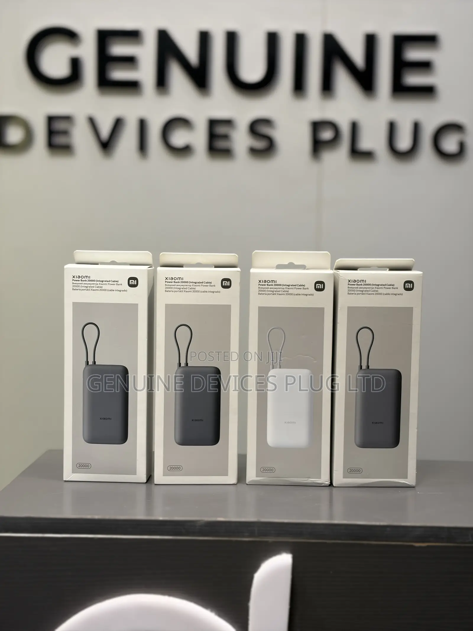 Xiaomi Compact Power Bank With Built-in-Cable 20000 mAh