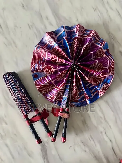 Party Souvenir Africa Ankara Handfan (360) Degree