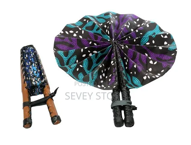 Party Souvenir Africa Ankara Handfan (360) Degree