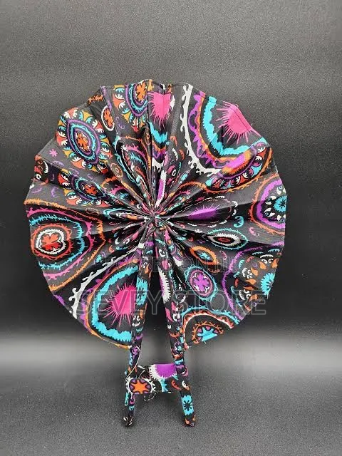 Party Souvenir Africa Ankara Handfan (360) Degree