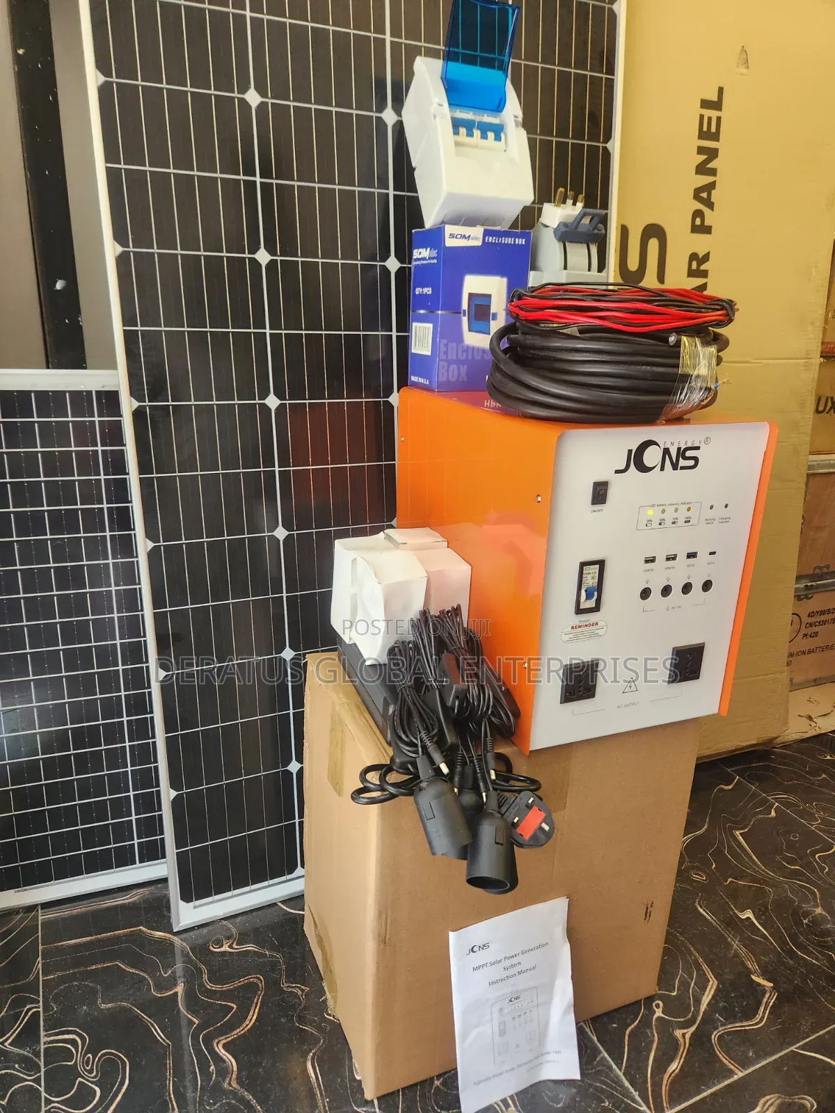 JCNS 1kWh Lithium Solar Power Station _ 1000W Output