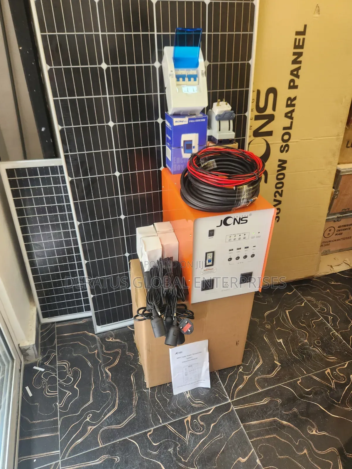 JCNS 1kWh Lithium Solar Power Station _ 1000W Output