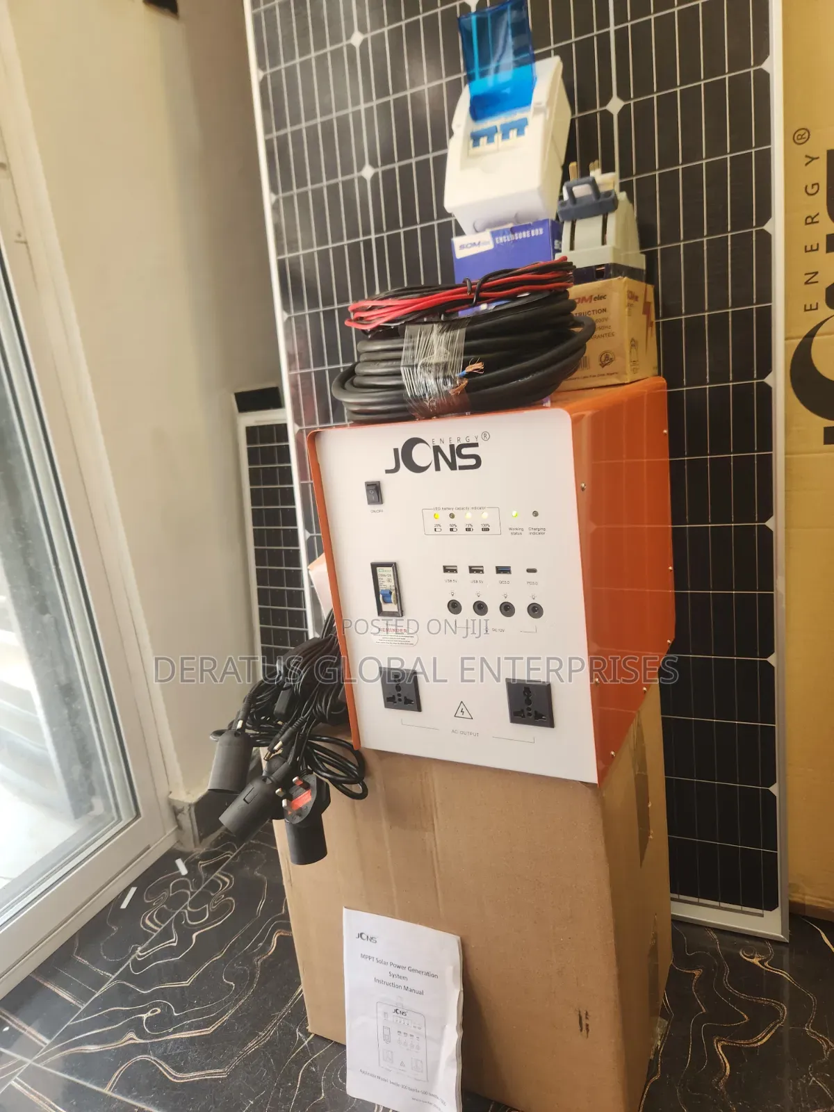 JCNS 1000W Solar Power Station With 200W Solar Panel