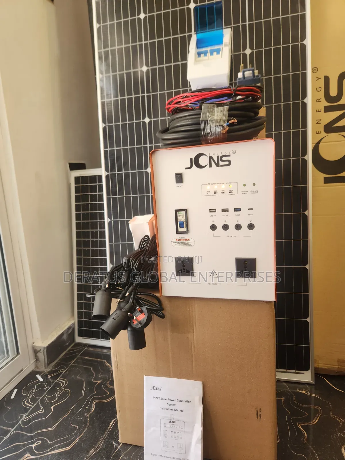 JCNS 1000W Solar Power Station With 200W Solar Panel