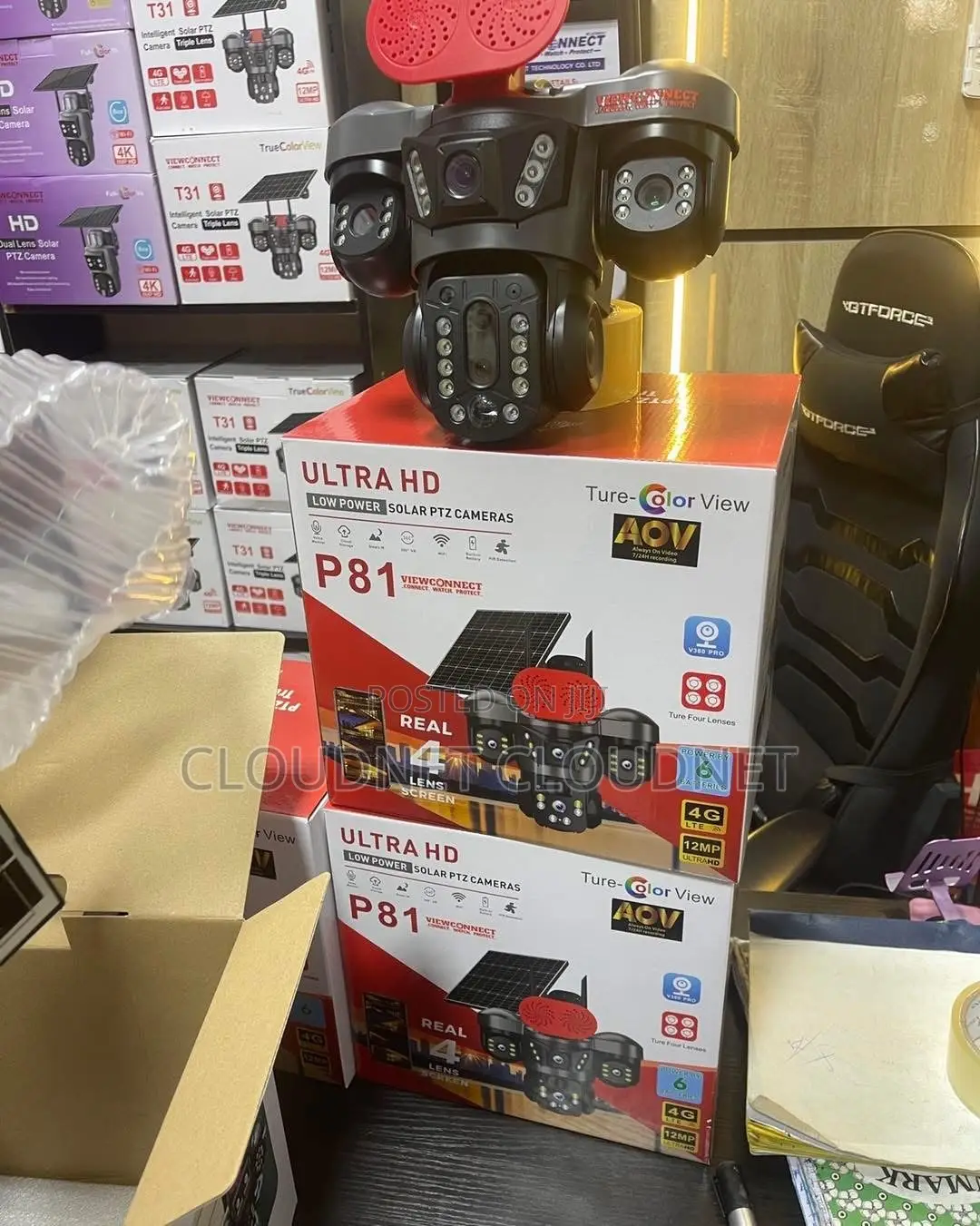 Solar 4G Camera 3lens PTZ