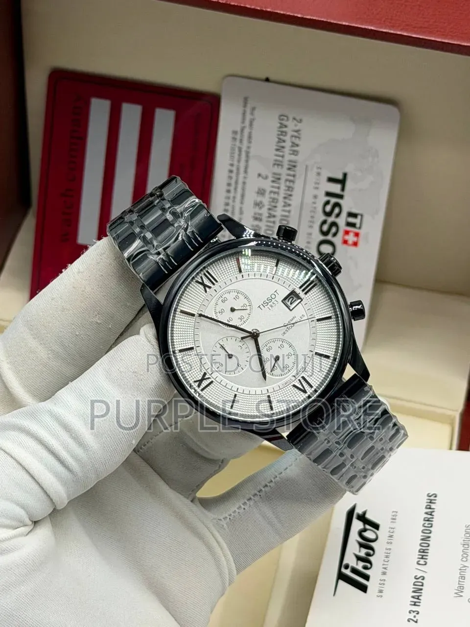 Tissot Chronograph Men's Wristwatch Steel Strap