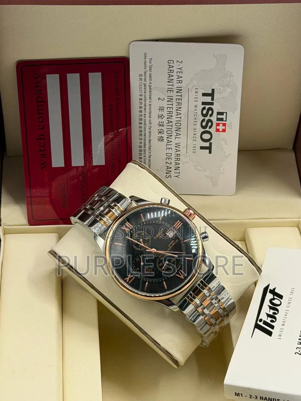 Tissot Chronograph Men's Wristwatch Steel Strap