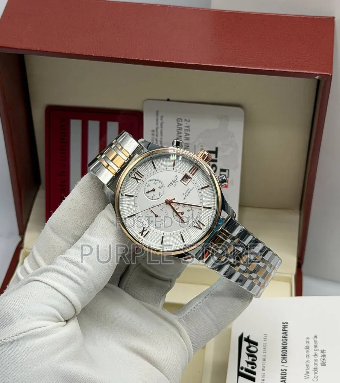 Tissot Chronograph Men's Wristwatch Steel Strap