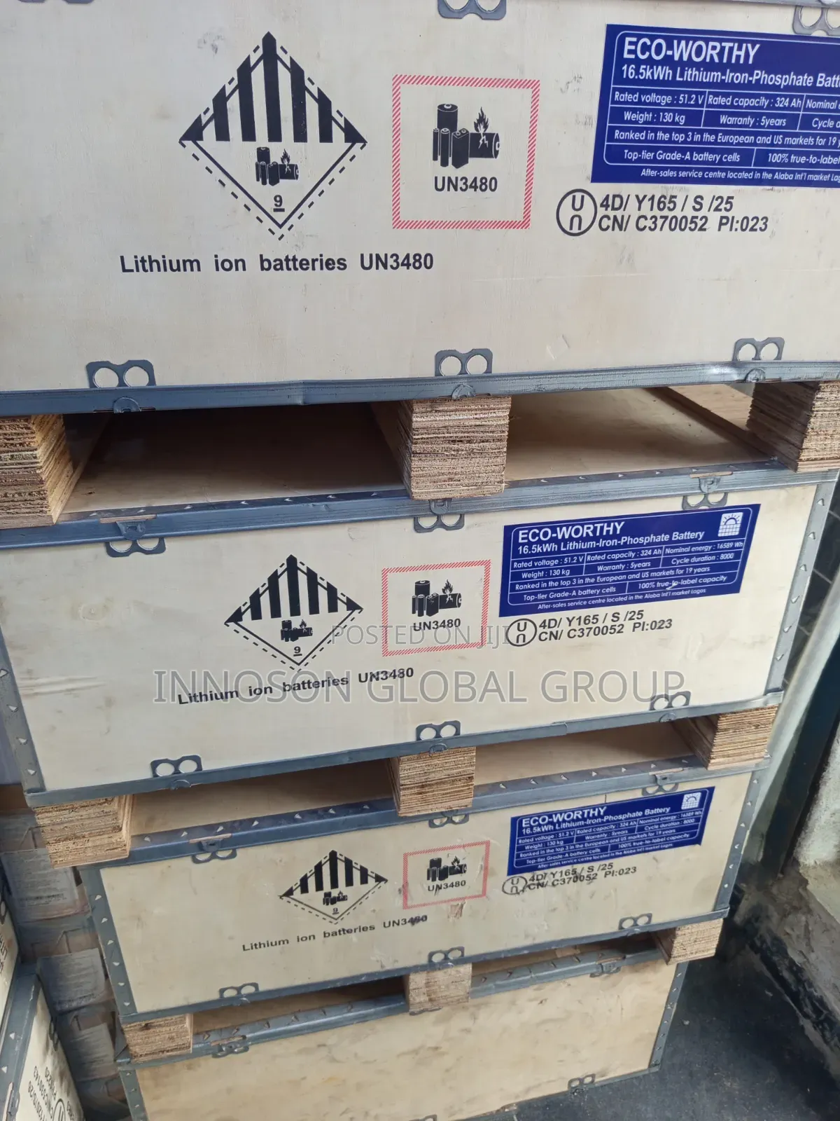 16.5kwh Eco Worthy Lithium Ion Battery