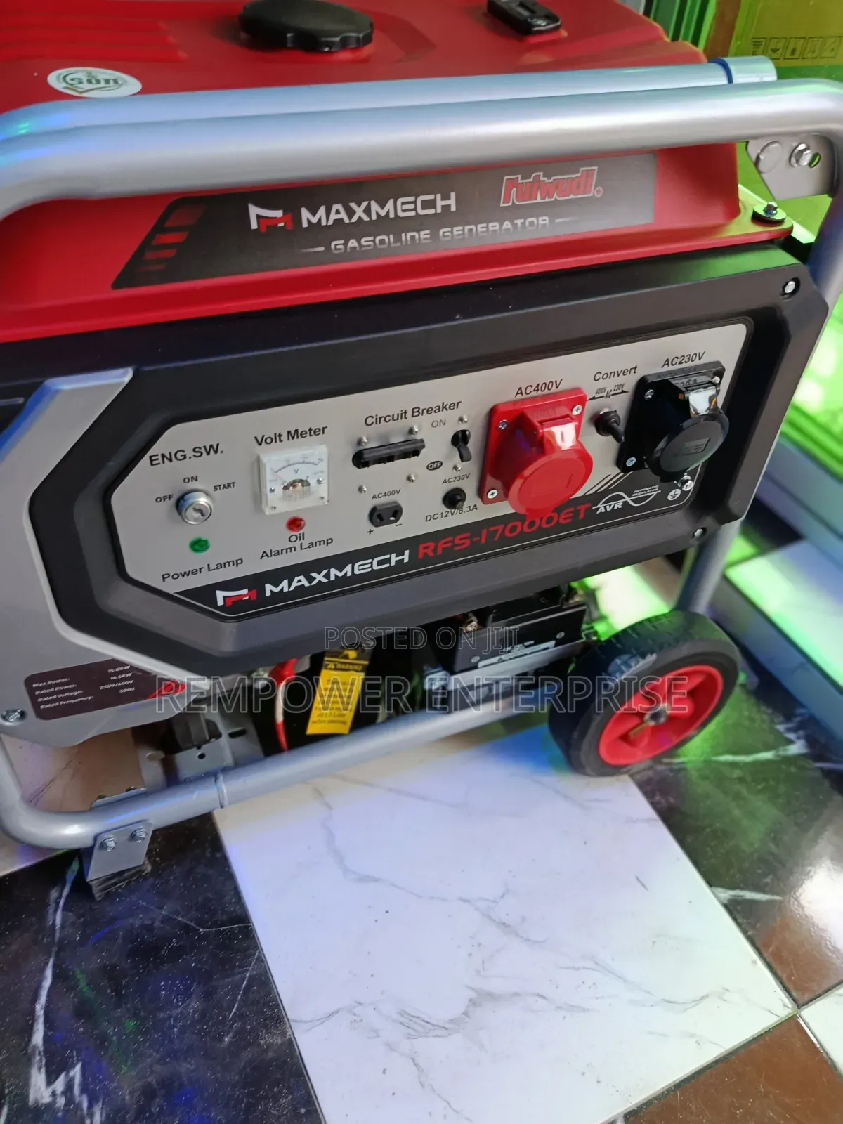 Maxmech Three Phase Petrol Generator 15kva