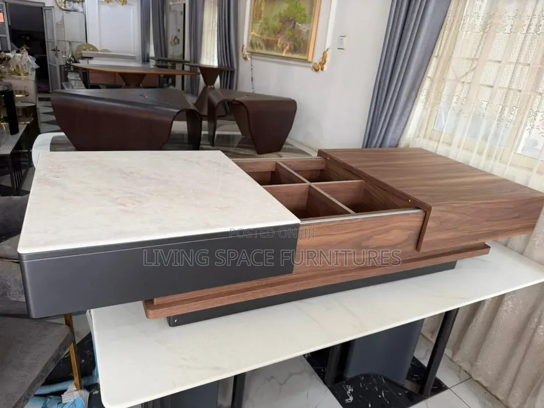 Unique Marble/ Wooden Top Center Table