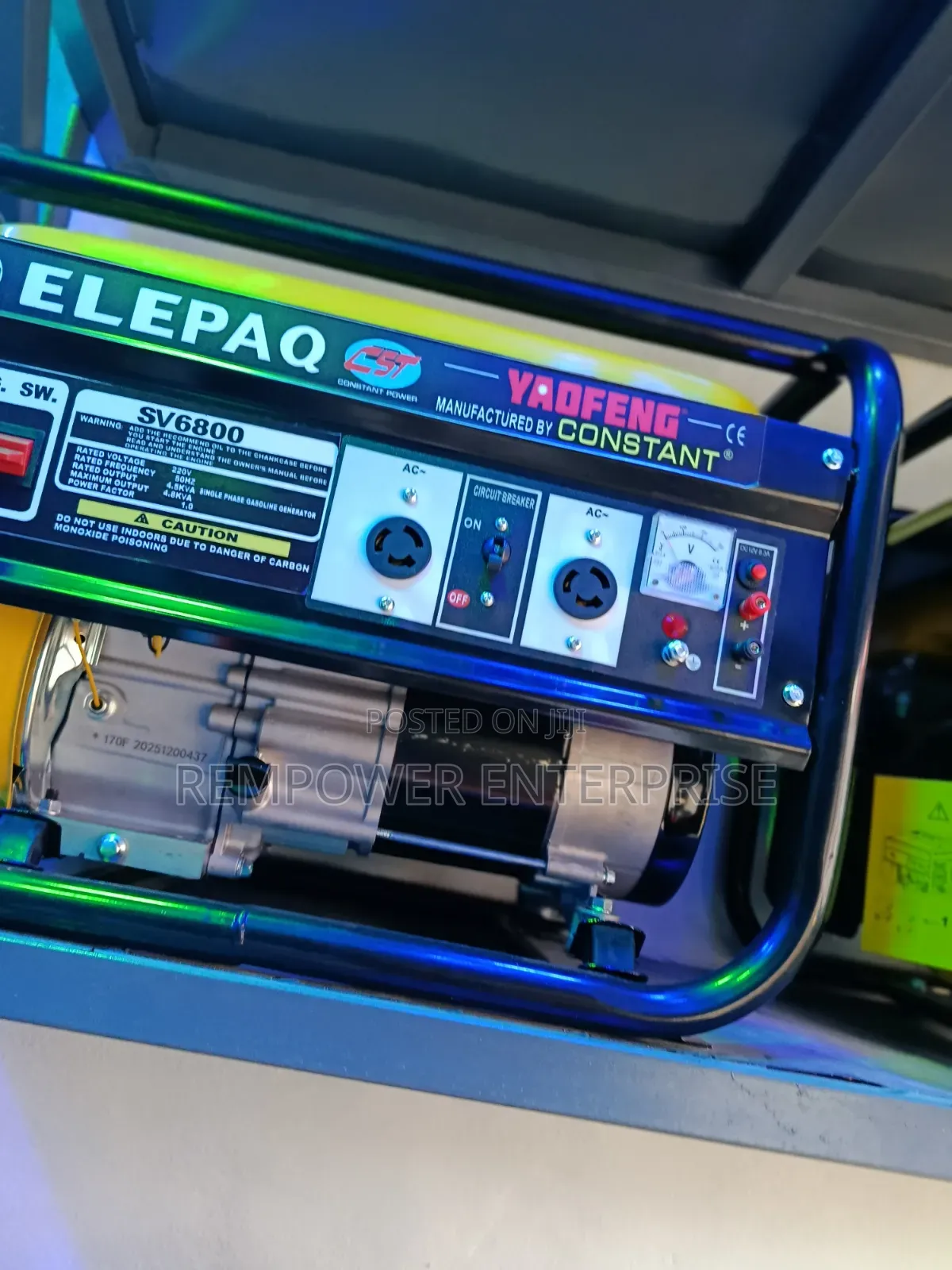 Elepaq Constant Manual Start 4.5kva